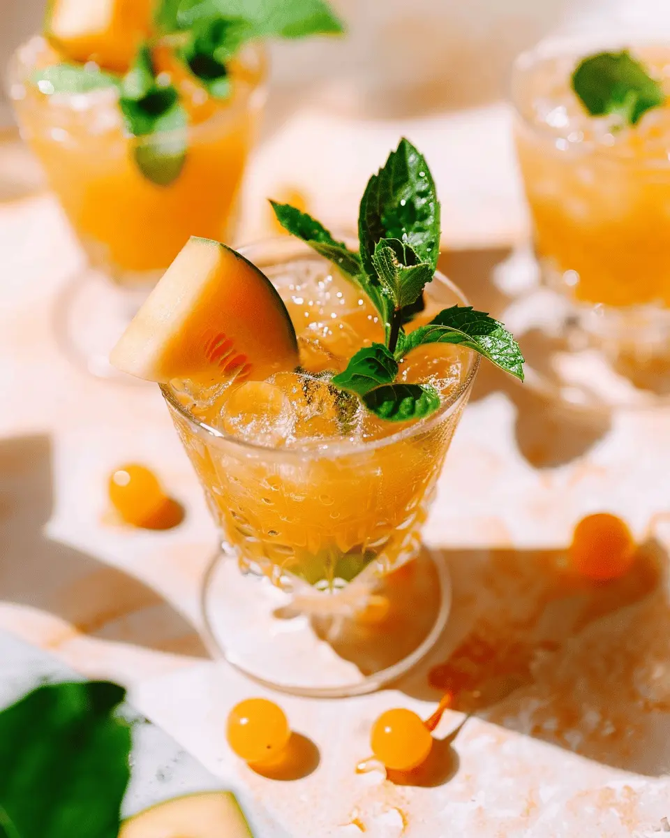 Cantaloupe Hugo Spritz: A Refreshing Twist on Summer Sips