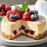 Classic New York Cheesecake with Fresh Fruit