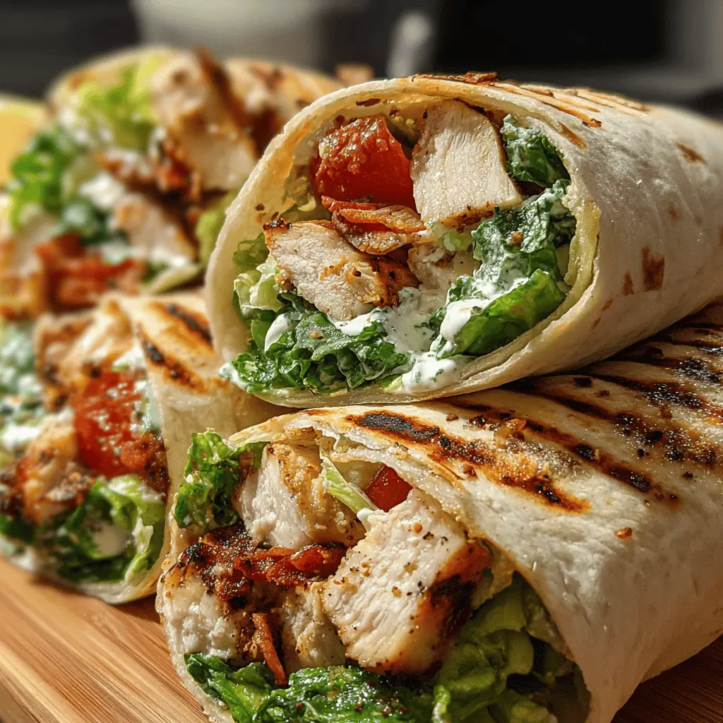 Grilled Chicken Caesar Wraps: Easy and Delicious Weeknight Meal