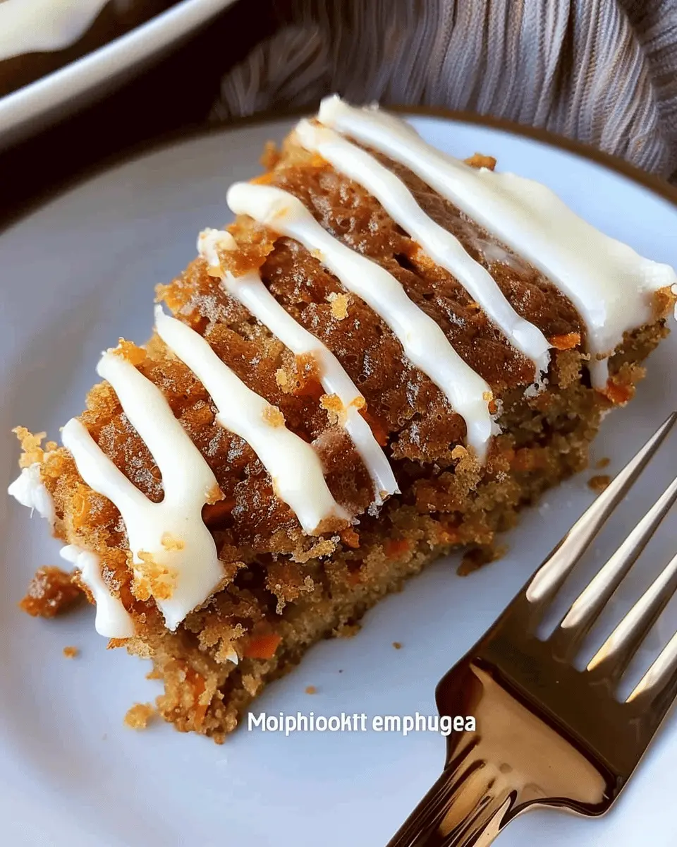 Moist vegan carrot cake with easy orange frosting bliss