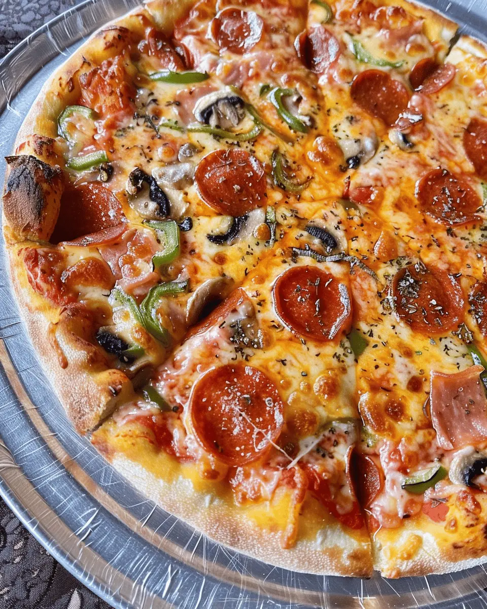 Red Sauce Pizza: Easy Homemade Delight with Turkey Bacon