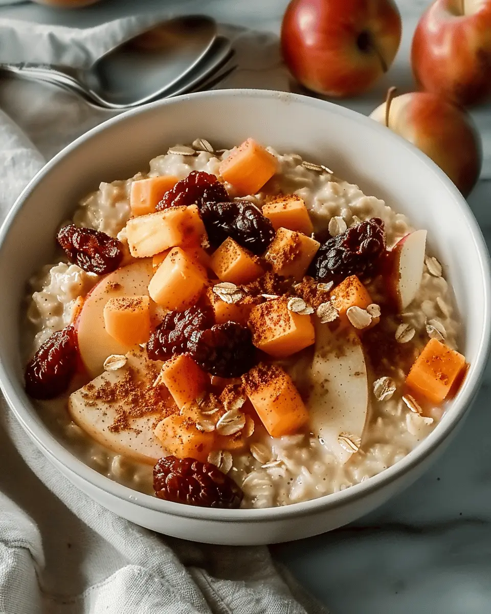 10-Minute Apple Carrot Oatmeal Recipe