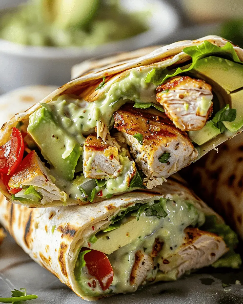Chicken Avocado Wrap: Easy Turkey Bacon Delight for Food Lovers
