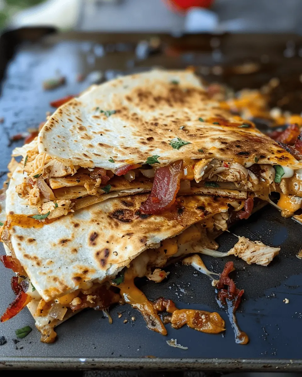 Chicken Bacon Ranch Quesadillas: Easy Turkey Bacon Delight