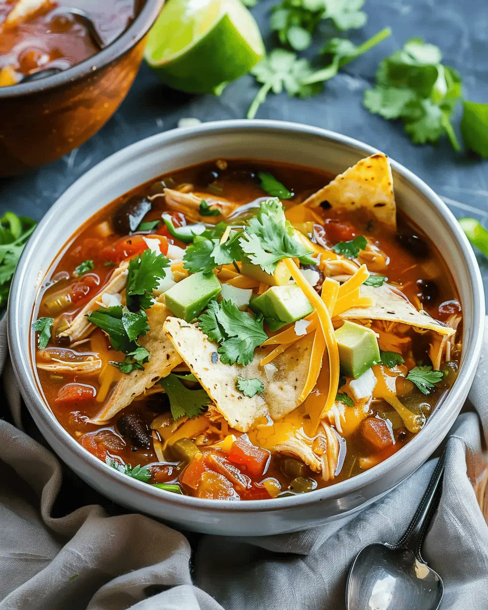 Chicken Tortilla Soup Recipe: Easy and Flavorful Comfort Food