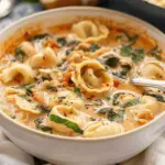 Creamy Chicken Tortellini Soup