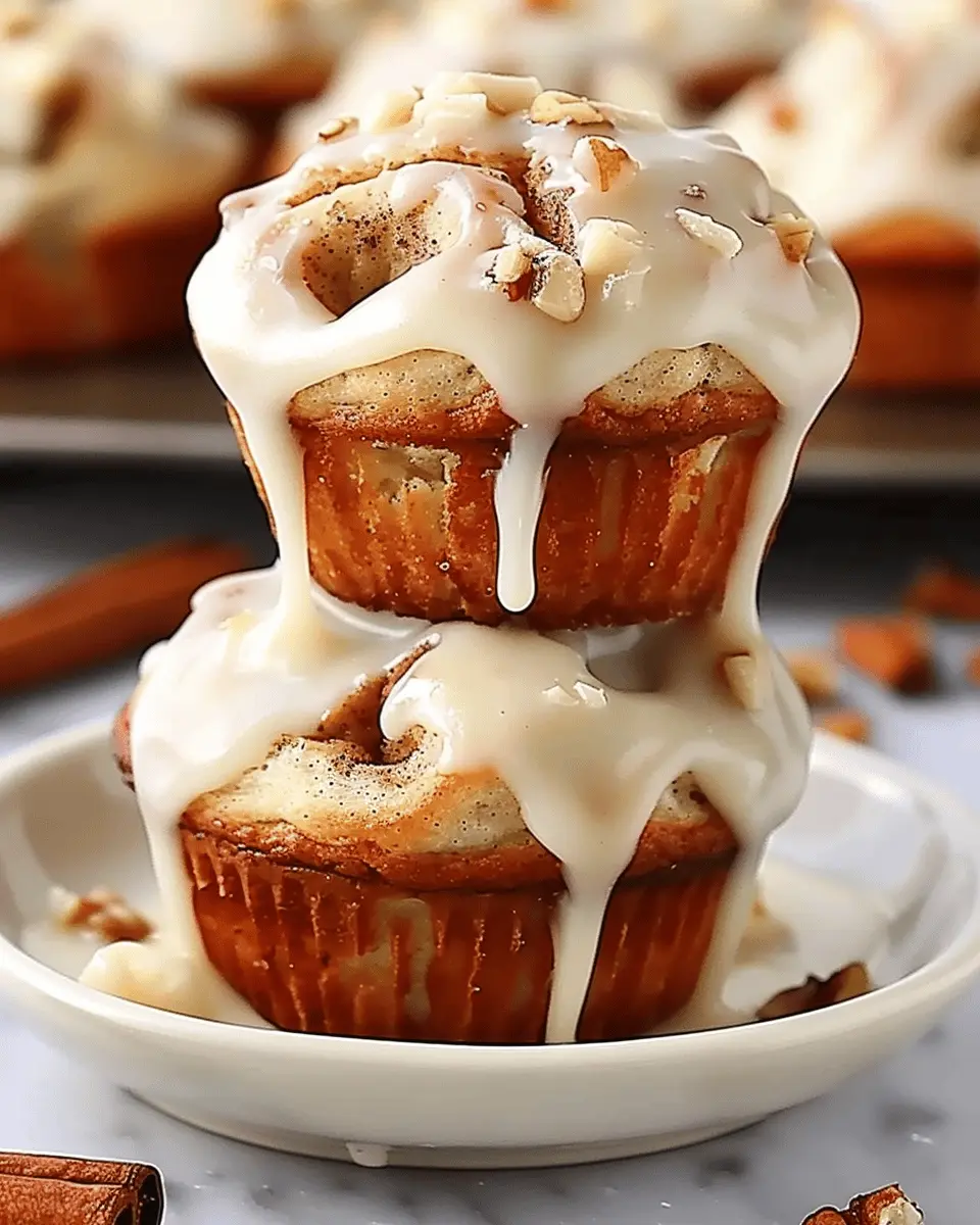 Cinnamon Roll Muffins: Easy Cream Cheese Glaze for Irresistible Indulgence