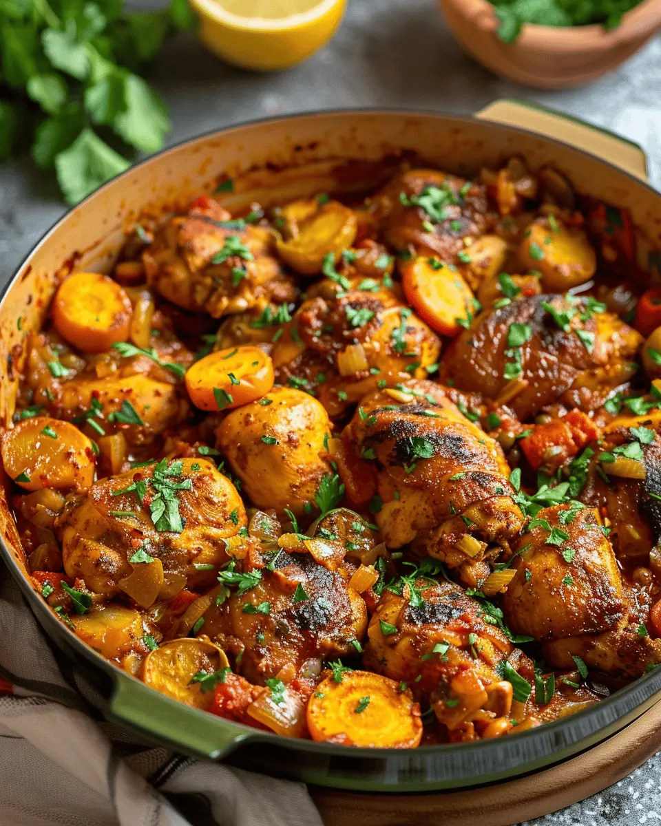 Delicious Moroccan Chicken Casserole