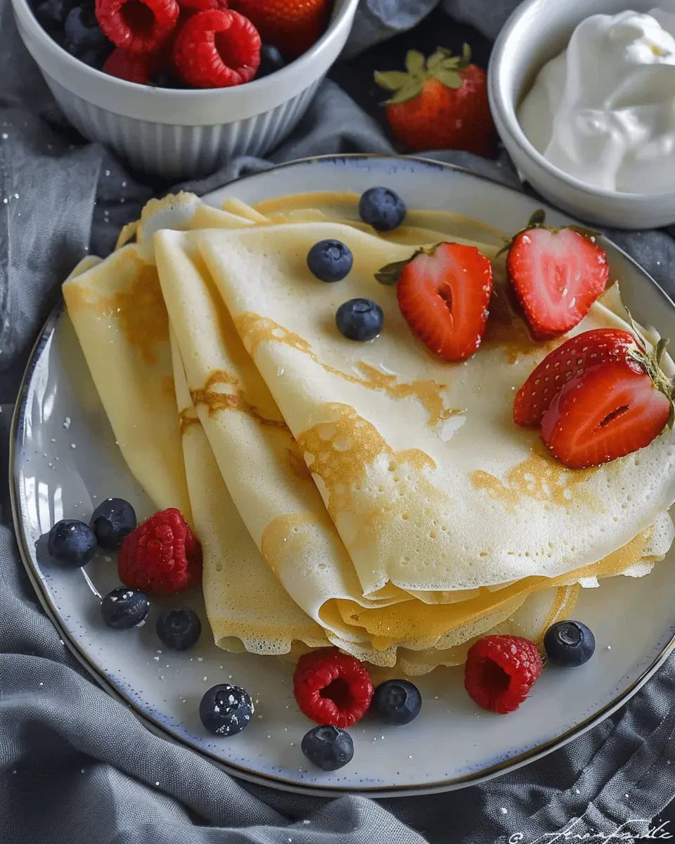 Easy Classic Crepes Recipe