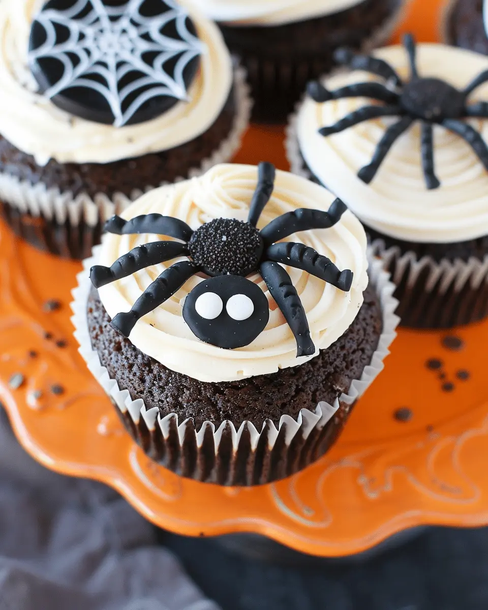 Halloween Spider Cupcakes Recipe