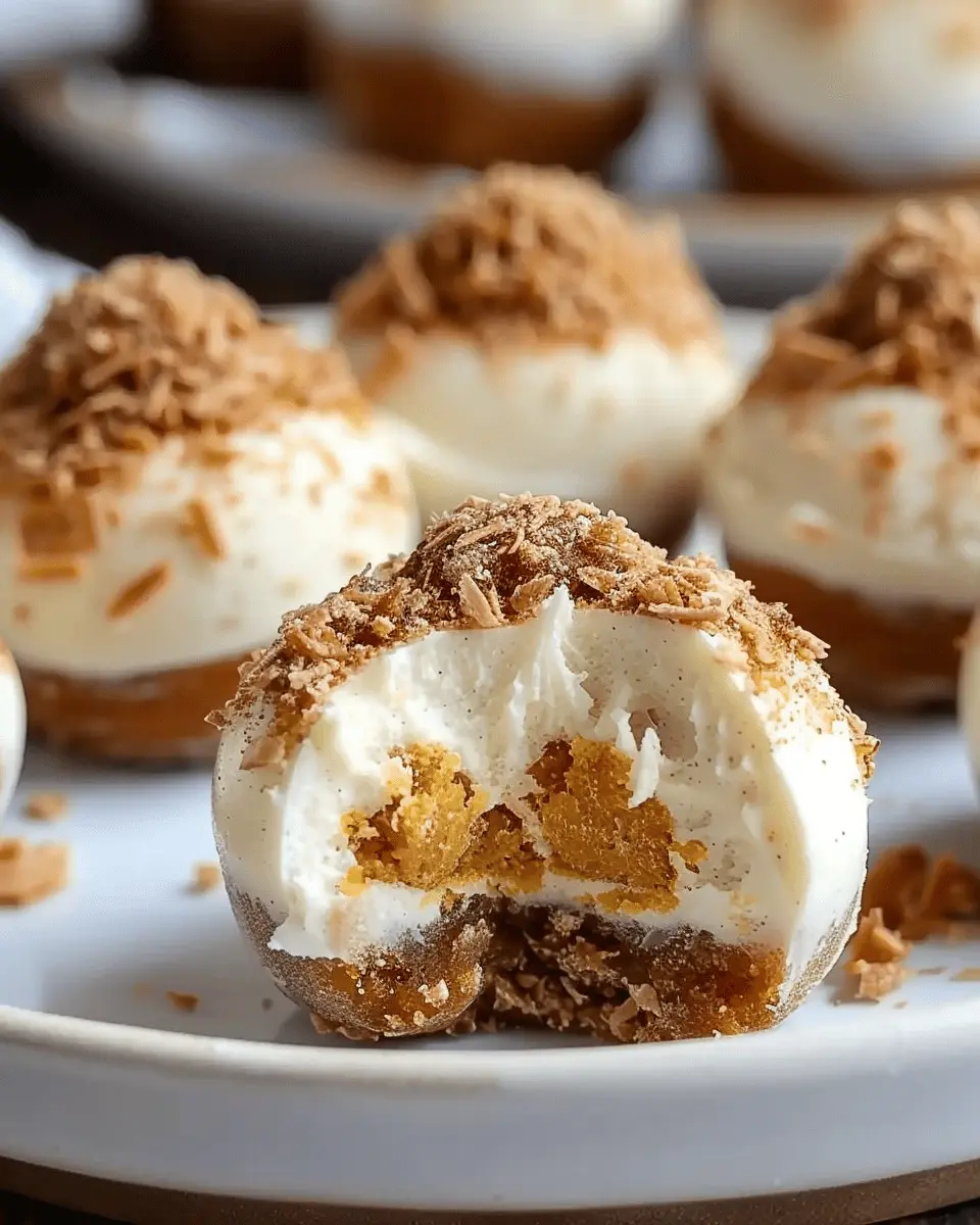No-bake Pumpkin Cheesecake Balls
