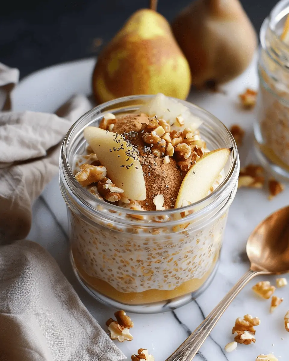 Pear & Walnut Overnight Oats