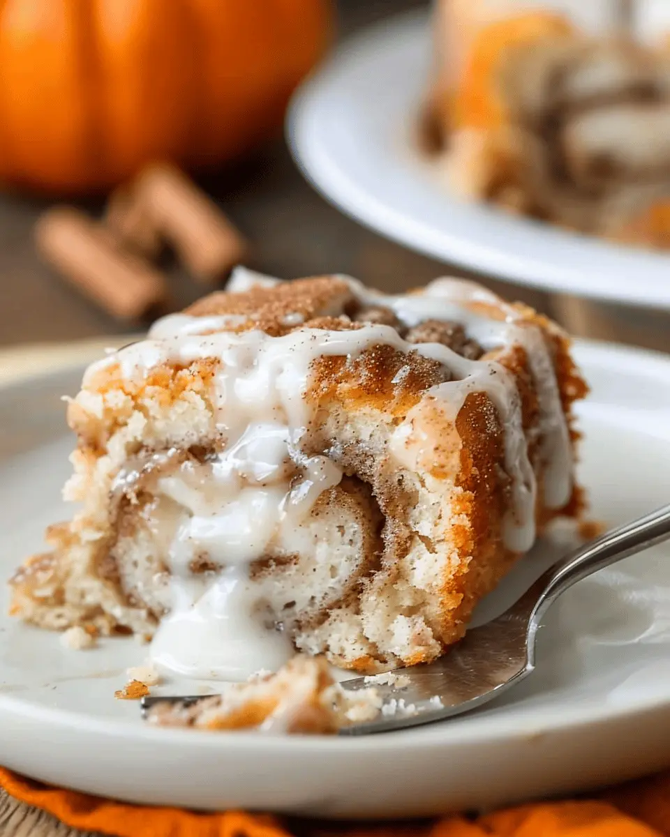 Pumpkin Cinnamon Roll Cake: Indulgent Fall Delight to Savor