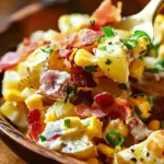 Red Potato Salad with Bacon and Corn