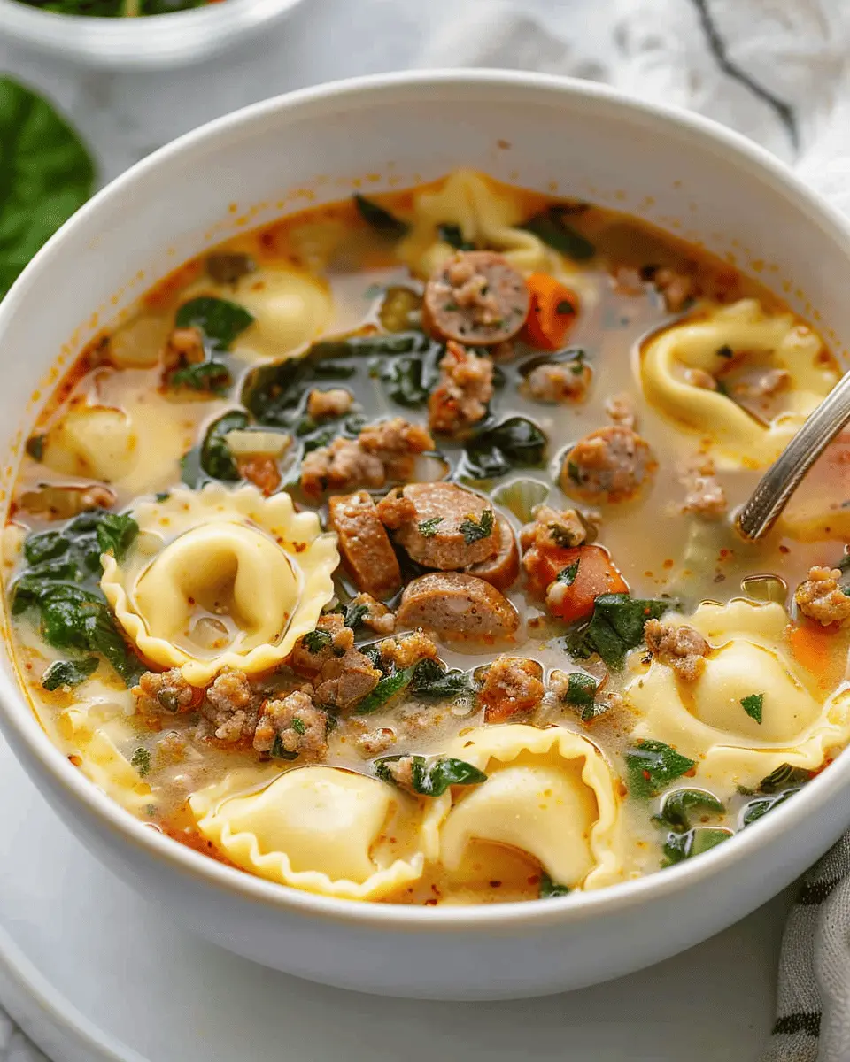 Sausage Tortellini Soup: A Cozy & Indulgent Family Delight