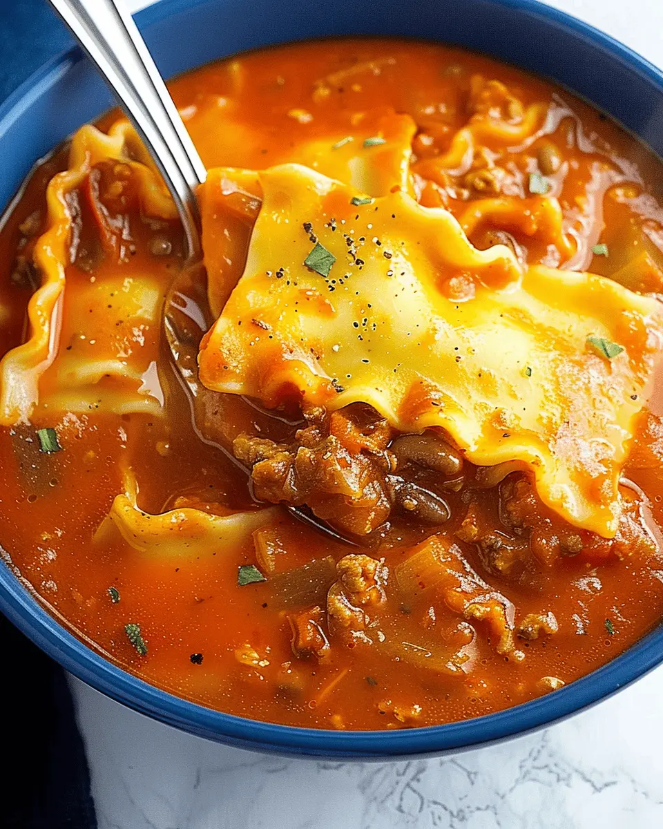 Slow Cooker Lasagna Soup