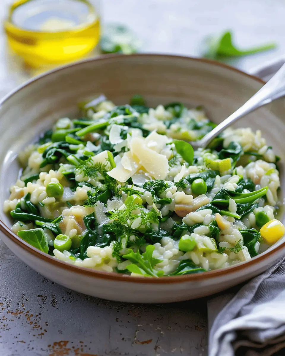 Spinach Risotto with Parmesan: Easy Comfort Food Delight