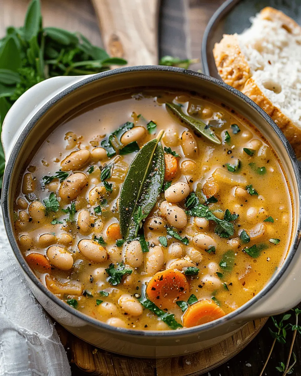 Tuscan White Bean Soup: A Cozy and Healthy Delight with Turkey Bacon