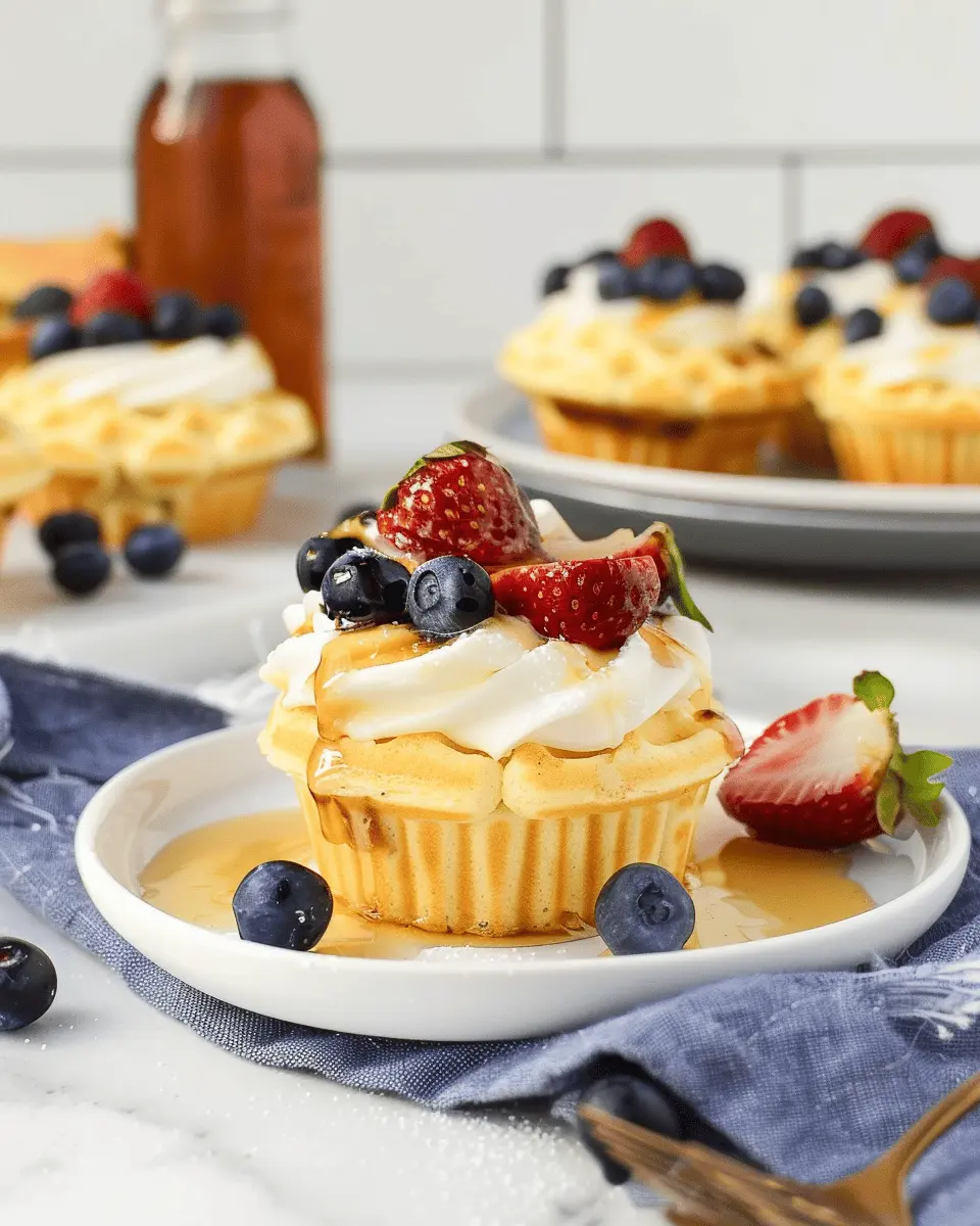 Waffle Cake, WaffleCakes – Waffle Cupcakes Recipe