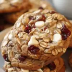 White Chocolate Oatmeal Cranberry Cookies