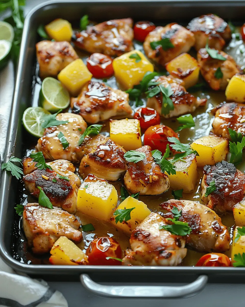 Hawaiian Chicken Sheet Pan: Easy Sweet and Savory Family Meal