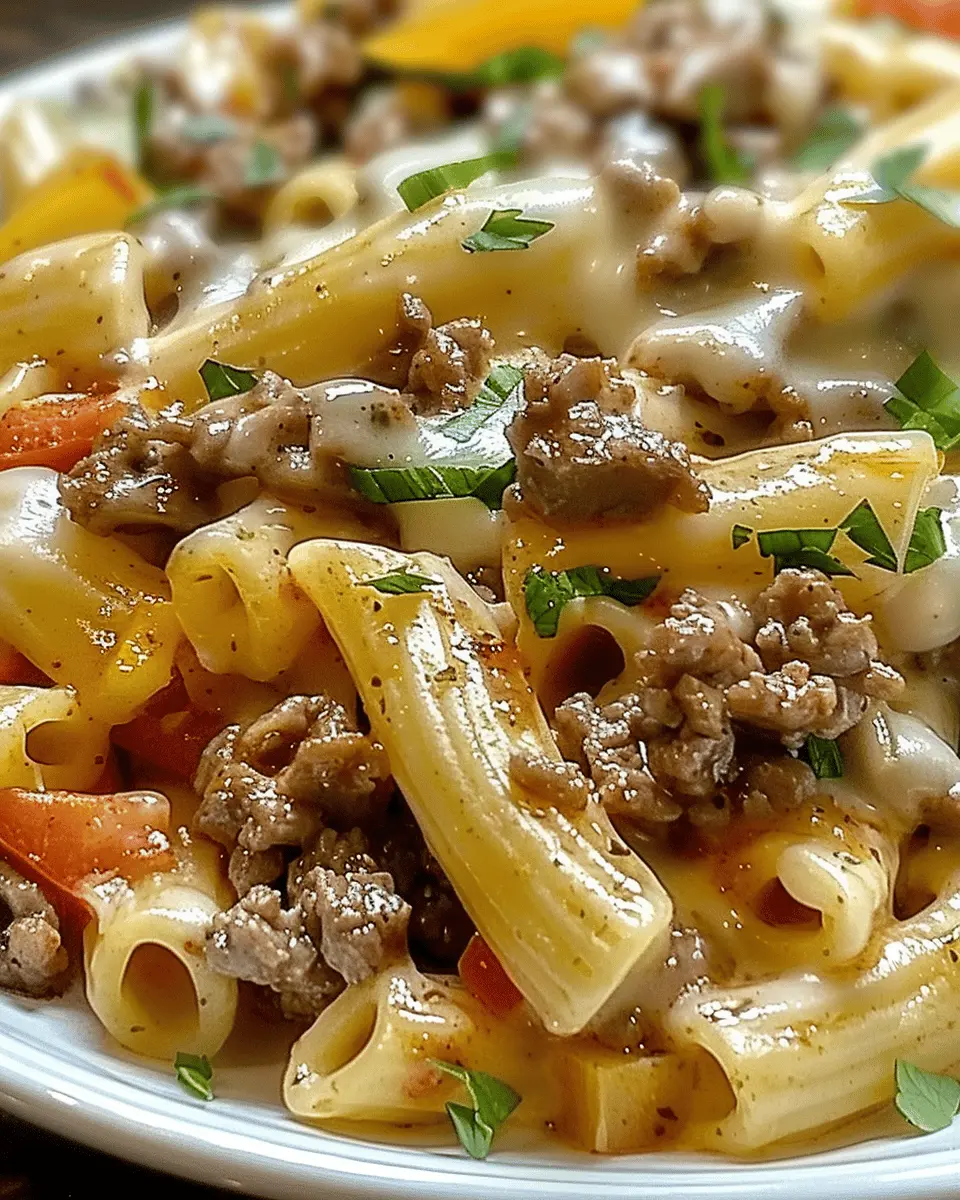 Philly Cheesesteak Pasta: Easy and Indulgent Weeknight Dinner