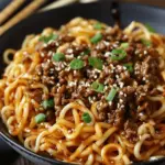 Mongolian Ground Beef Noodles