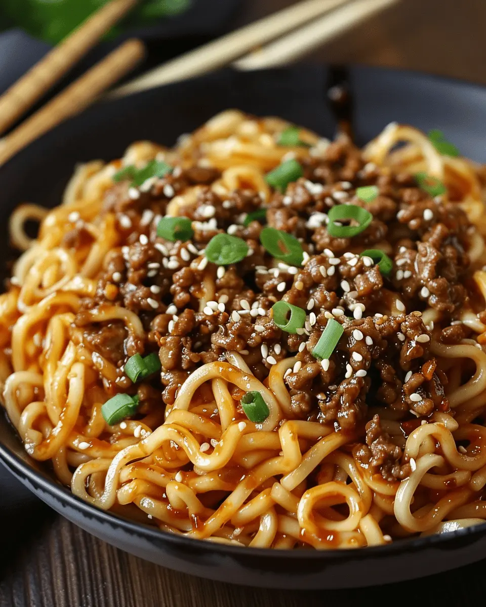 Mongolian Ground Beef Noodles: Easy and Delicious Family Favorite
