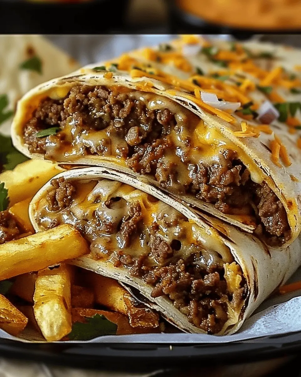 Cheesy Beef Burritos with Fries: The Best Comfort Food Fix
