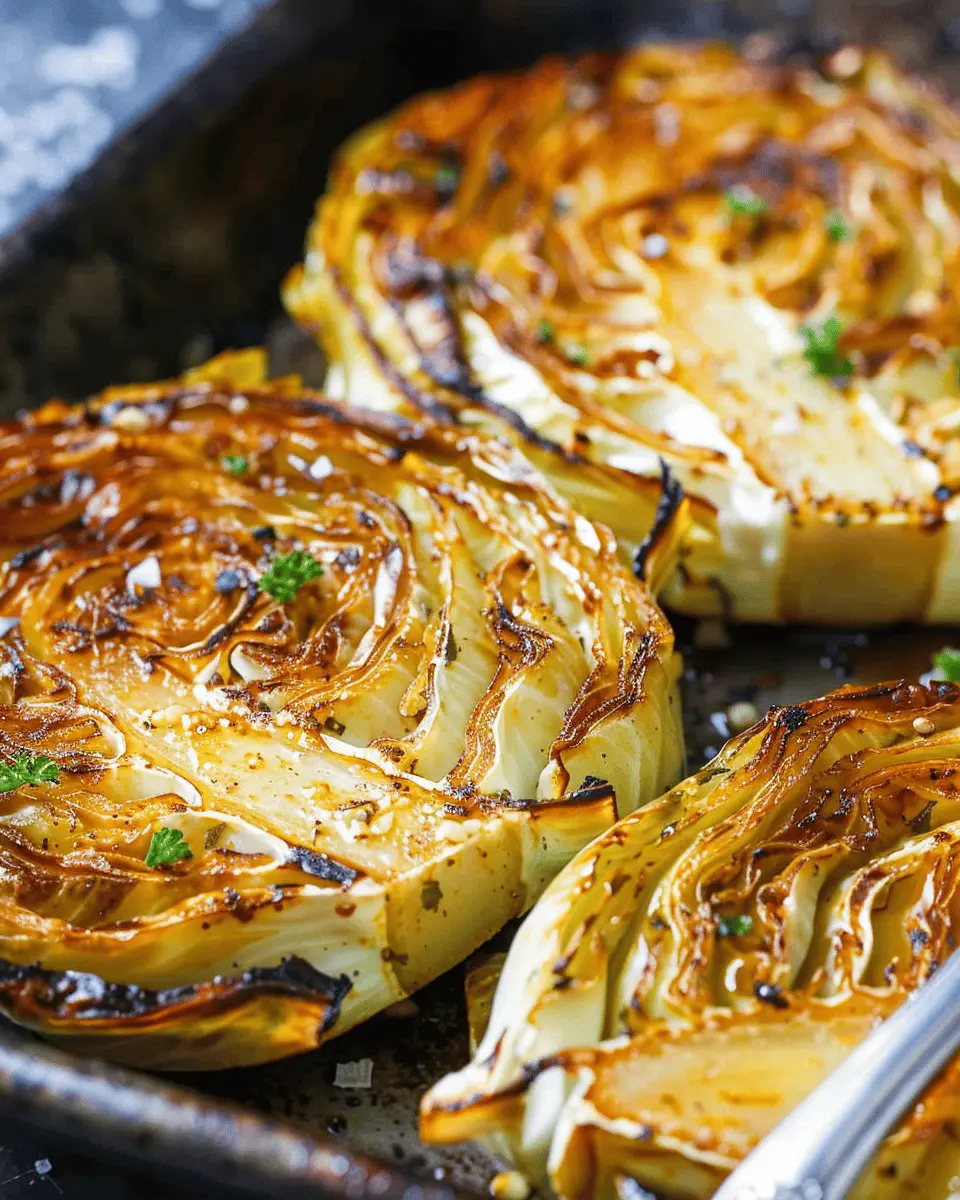 Oven Roasted Garlic Cabbage Steaks: Easy and Flavorful Delight