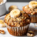 Healthy Banana Oatmeal Muffins