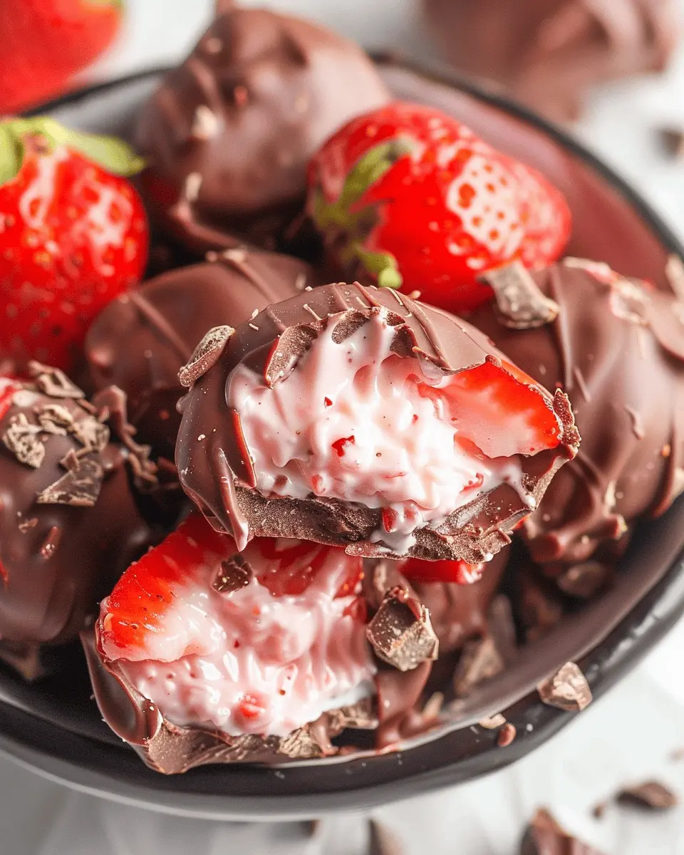 Chocolate Strawberry Yogurt Clusters (Viral Recipe!)