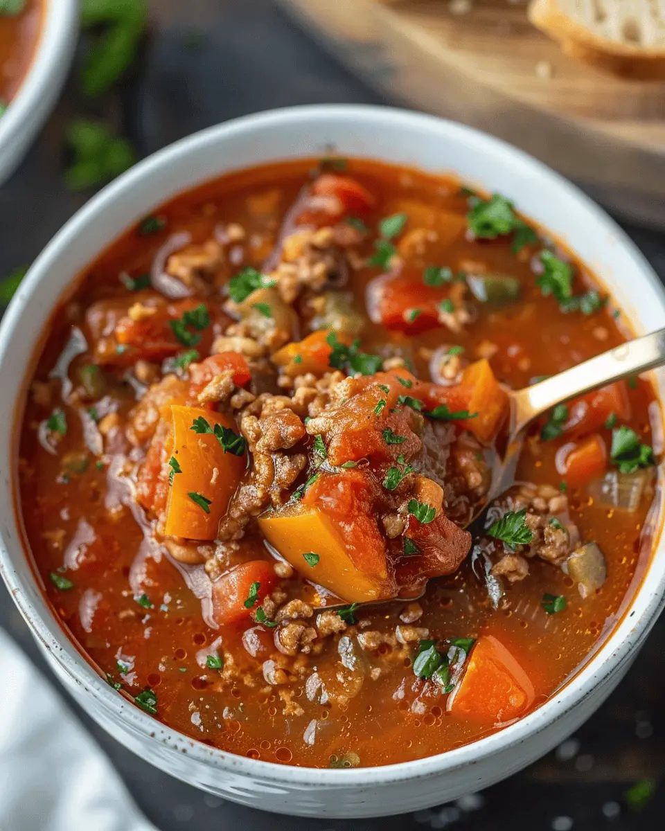 Stuffed Pepper Soup: A Cozy Bowl of Flavorful Comfort
