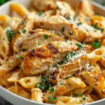 Healthy Garlic Parmesan Chicken Pasta Recipe