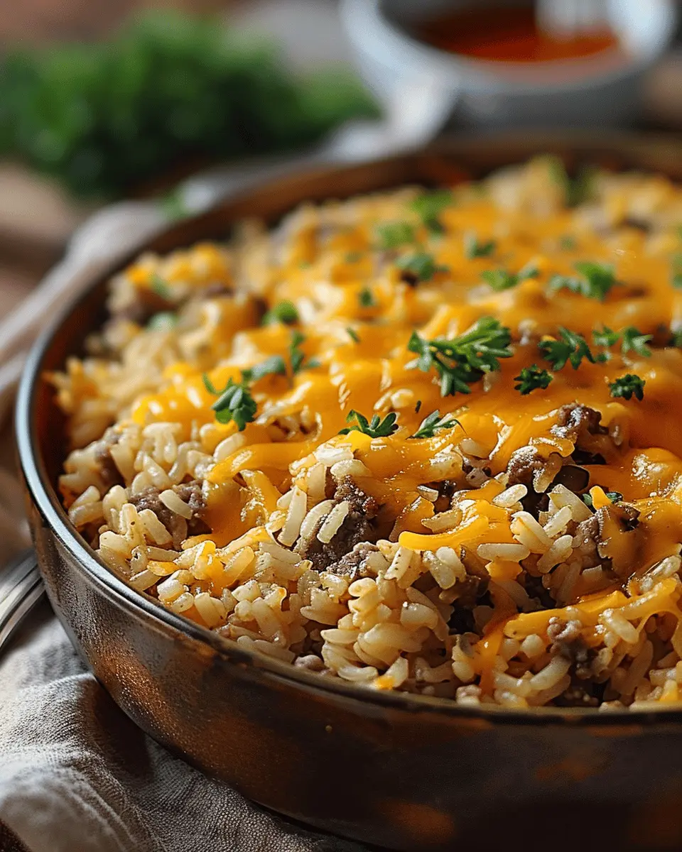 Cheesy Hamburger Rice Casserole: Easy Comfort Food for All