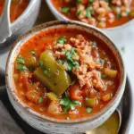 Stuffed Green Pepper Soup (Small Batch)
