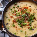 Easy Spicy Baked Potato Soup.