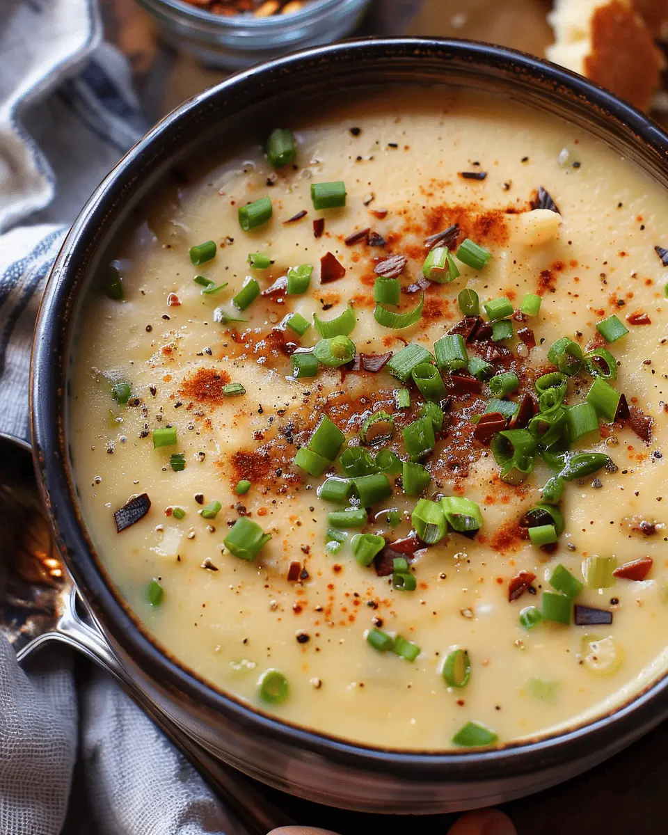 Easy Spicy Baked Potato Soup with Turkey Bacon for Cozy Nights