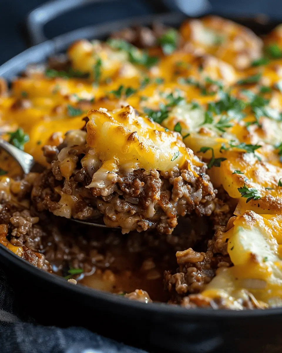 Cheesy Ground Beef and Potatoes: A Comforting Delight for Dinner