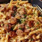 Creamy Cajun Sausage Pasta