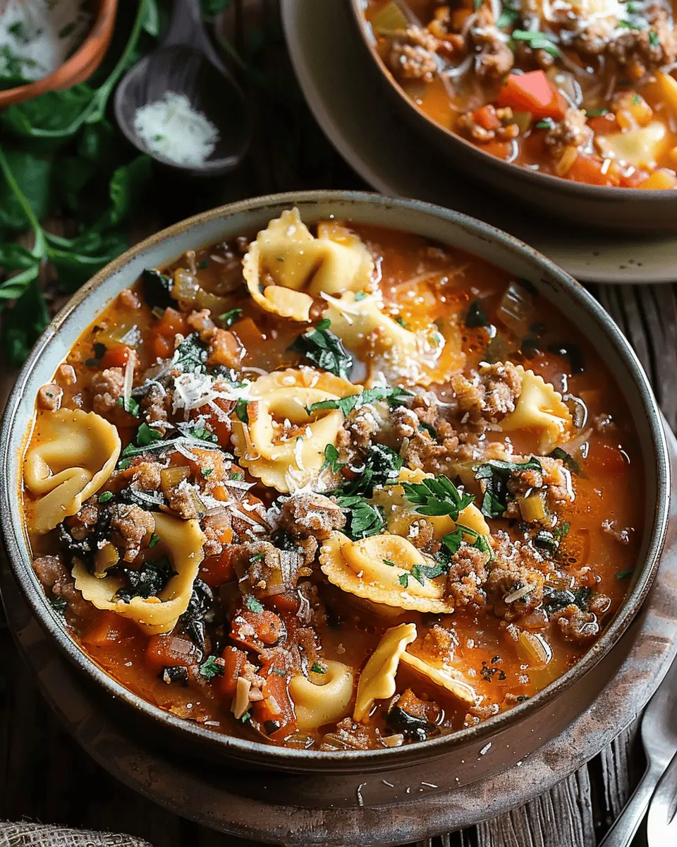 Sausage and Tortellini Soup Recipe
