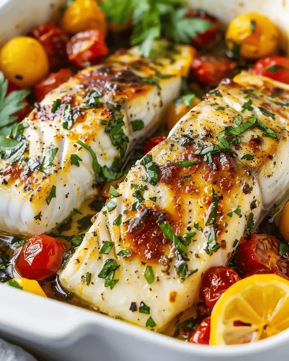 Mediterranean Baked Fish Recipe: Easy & Flavorful Weeknight Delight