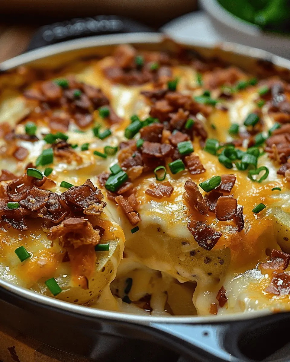 Cheesy Mississippi Mud Potatoes: Indulgent Comfort with Turkey Bacon