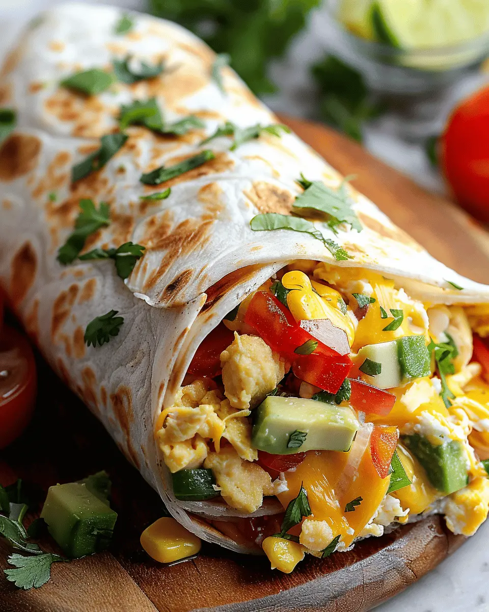 Veggie-Packed Breakfast Burrito: A Savory Start to Your Day
