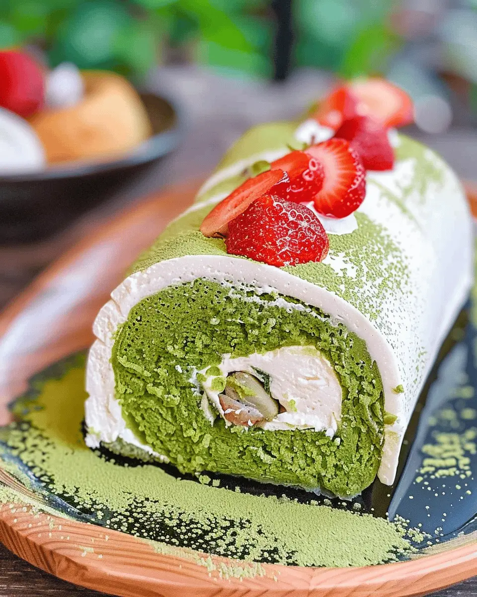 Matcha Green Tea Swiss Roll: Easy Roll for a Cozy Dessert