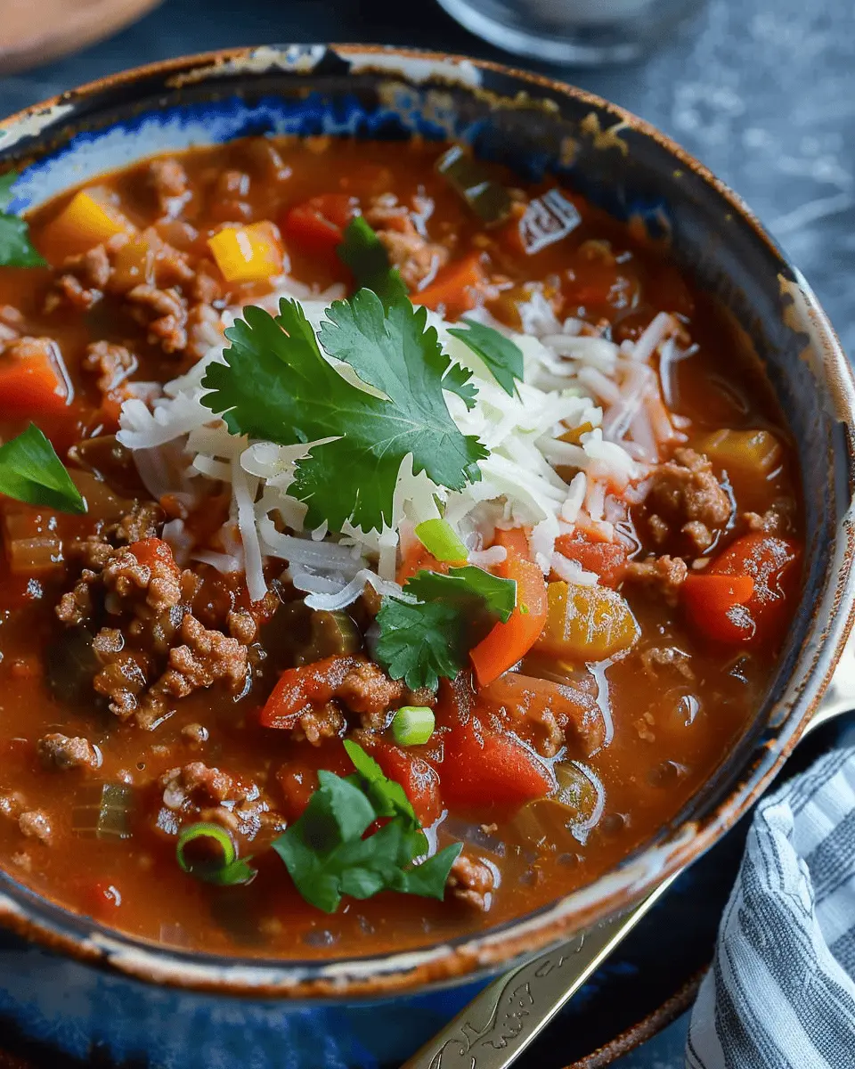 5-Star Stuffed Pepper Soup: Best Flavor with Turkey Bacon Twist