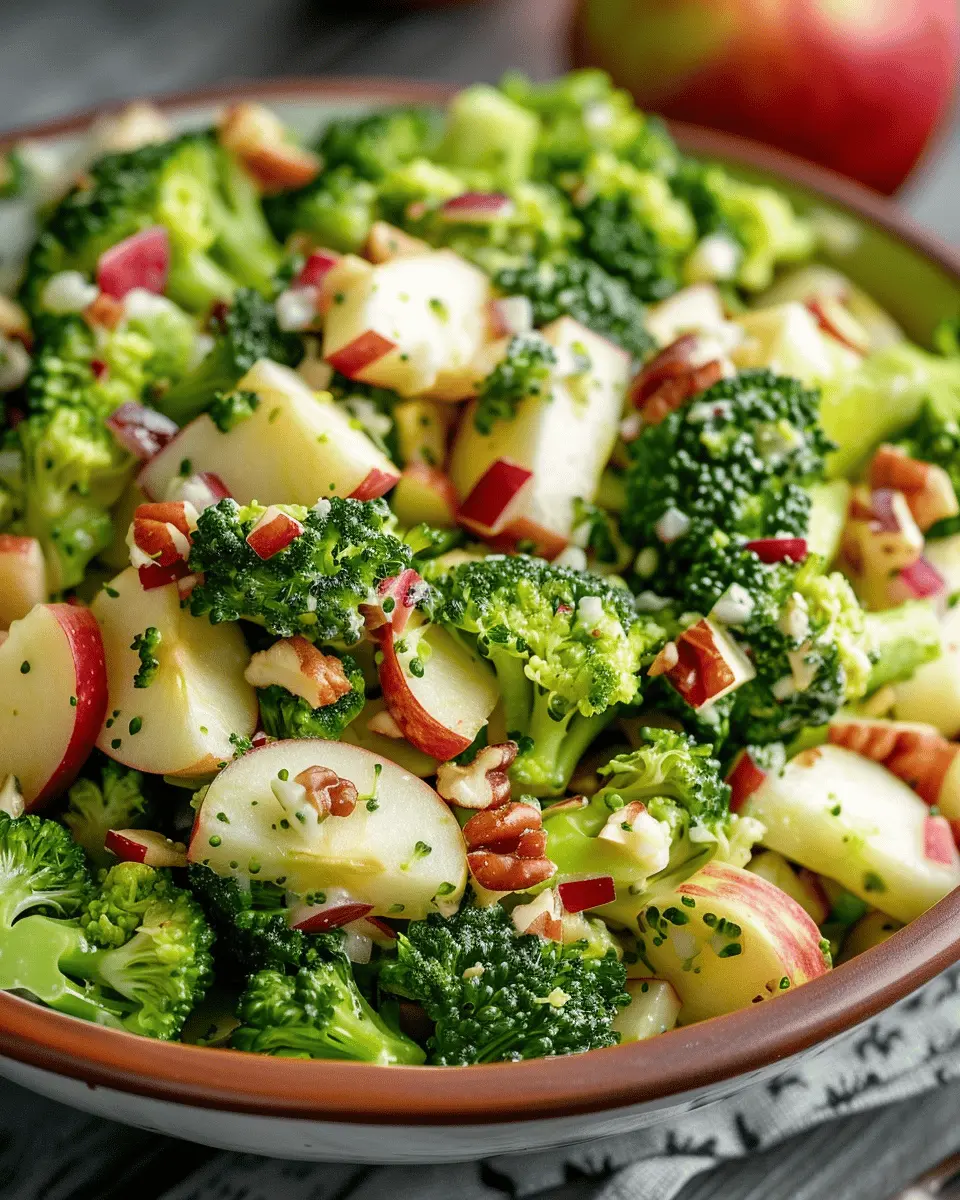 Honeycrisp Apple Broccoli Salad with Turkey Bacon Delight