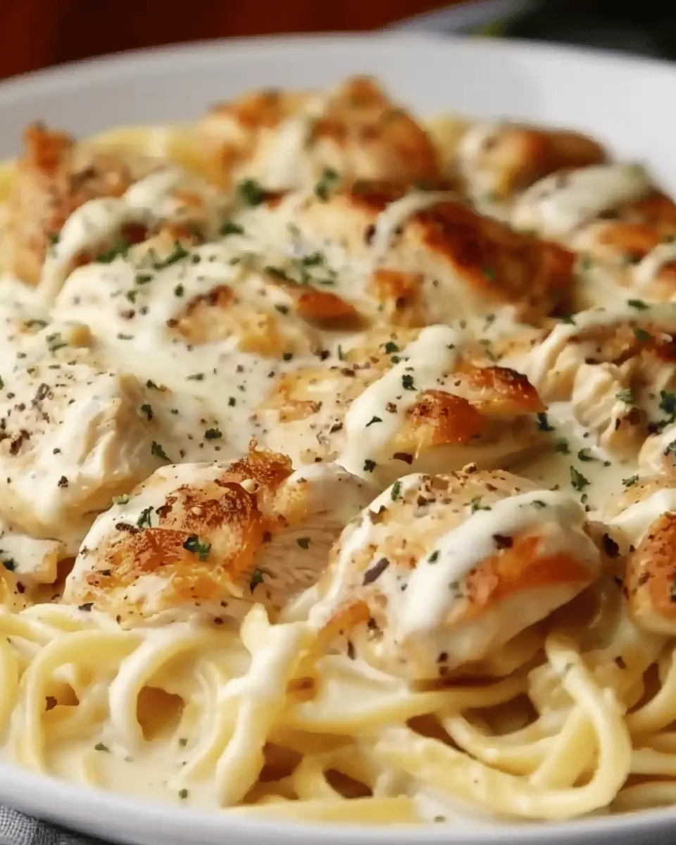 Olive Garden Chicken Alfredo Recipe: Indulgent Twist with Turkey Bacon
