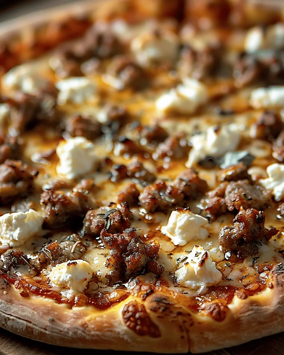 Hot Sausage Feta Honey Pizza: Easy and Indulgent Weeknight Delight
