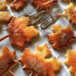 Autumn Leaf Tuile Cookies